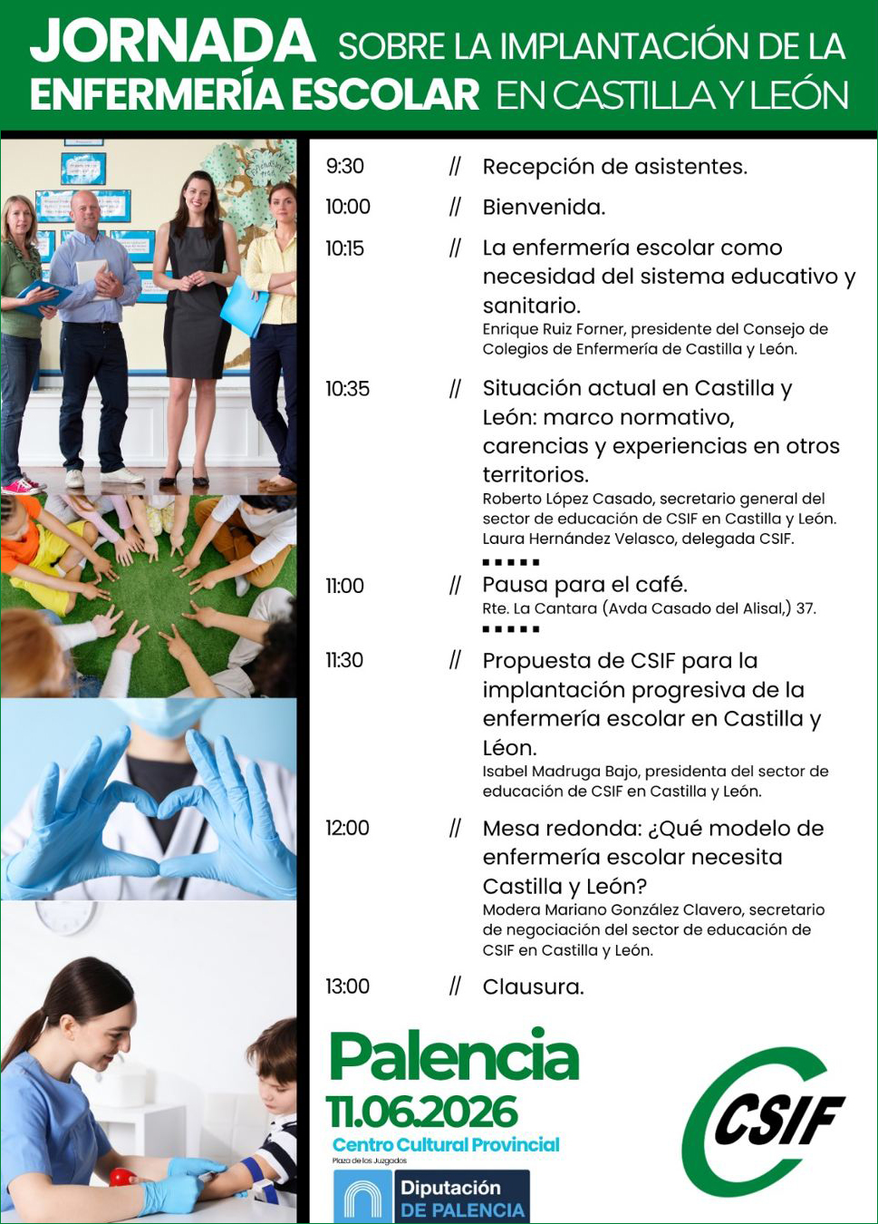 PROGRAMA Jornada CSIF ILP ENFERMERA ESCOLAR Palencia2026